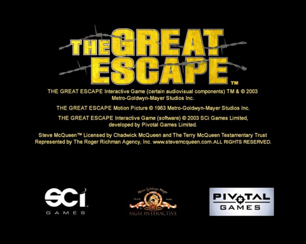 The Great Escape Disc 1-2 Microsoft Windows PC CD-PC Gamez USA