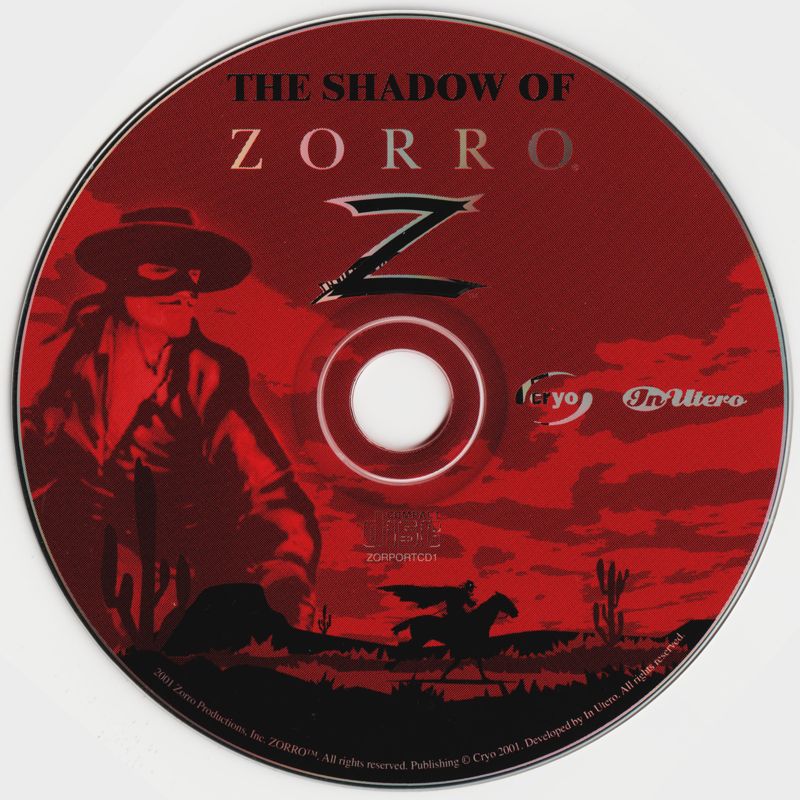 The Shadow of Zorro Microsoft Windows PC CD-PC Gamez USA