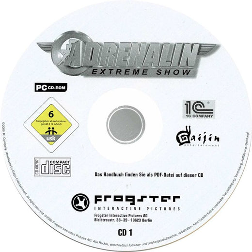 Adrenalin Extreme Show Disc 1 - 2 Microsoft Windows PC CD-PC Gamez USA