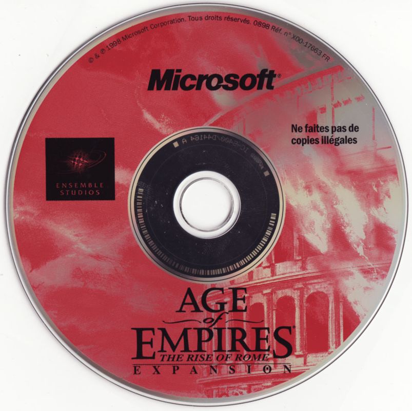 Age Of Empires The Rise Of Rome Expansion Microsoft Windows PC CD-PC Gamez USA