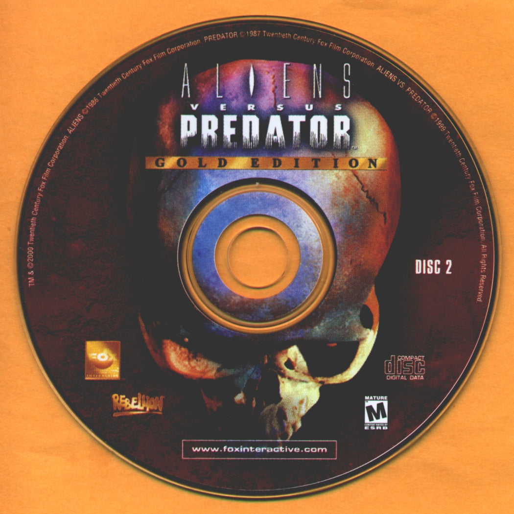 Aliens Versus Predator Gold Edition Disc 1-2 Microsoft Windows PC CD-PC Gamez USA