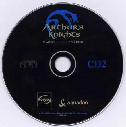 Arthur's Knights II - The Secret of Merlin Disc 1-3 Microsoft Windows PC CD-PC Gamez USA