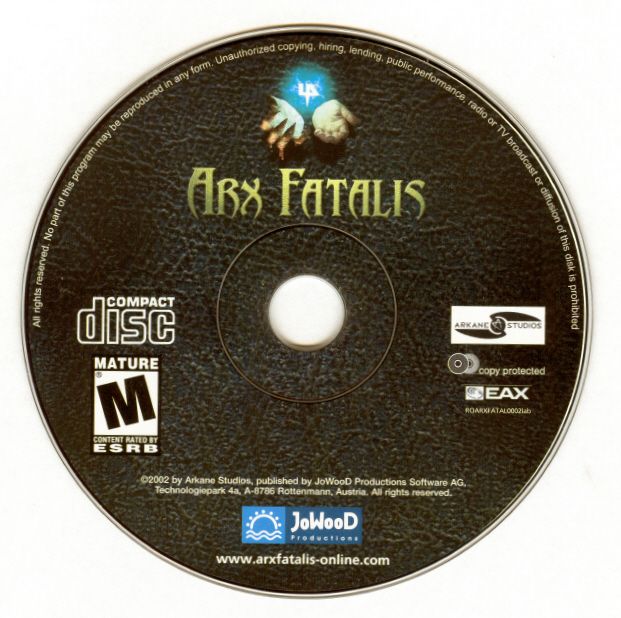 Arx Fatalis Microsoft Windows PC CD-PC Gamez USA
