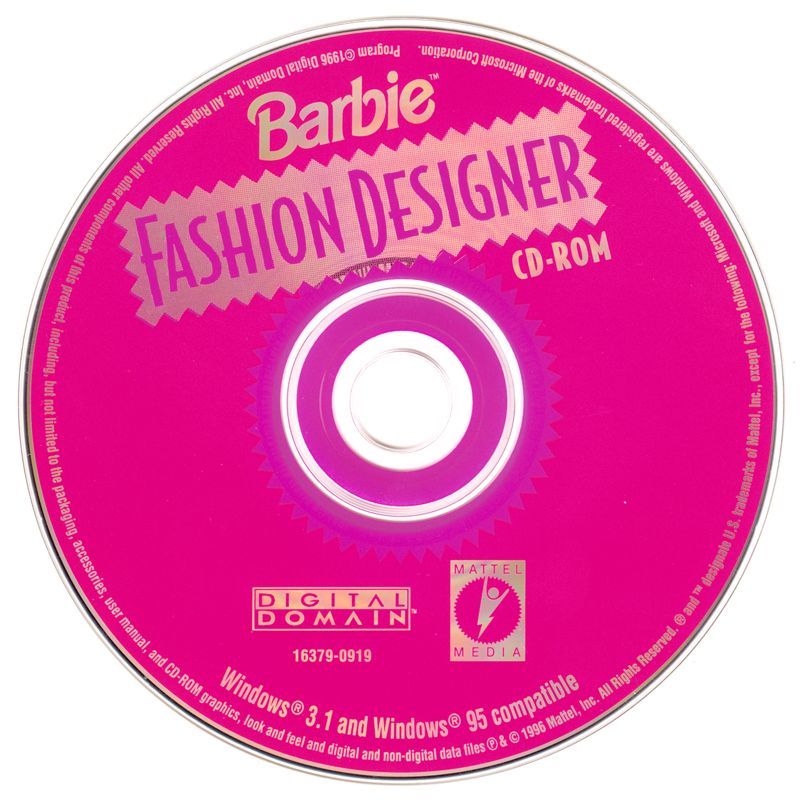 Barbie Fashion Designer Microsoft Windows PC CD-PC Gamez USA