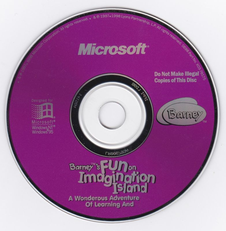 Barney's Fun on Imagination Island Microsoft Windows PC CD-PC Gamez USA