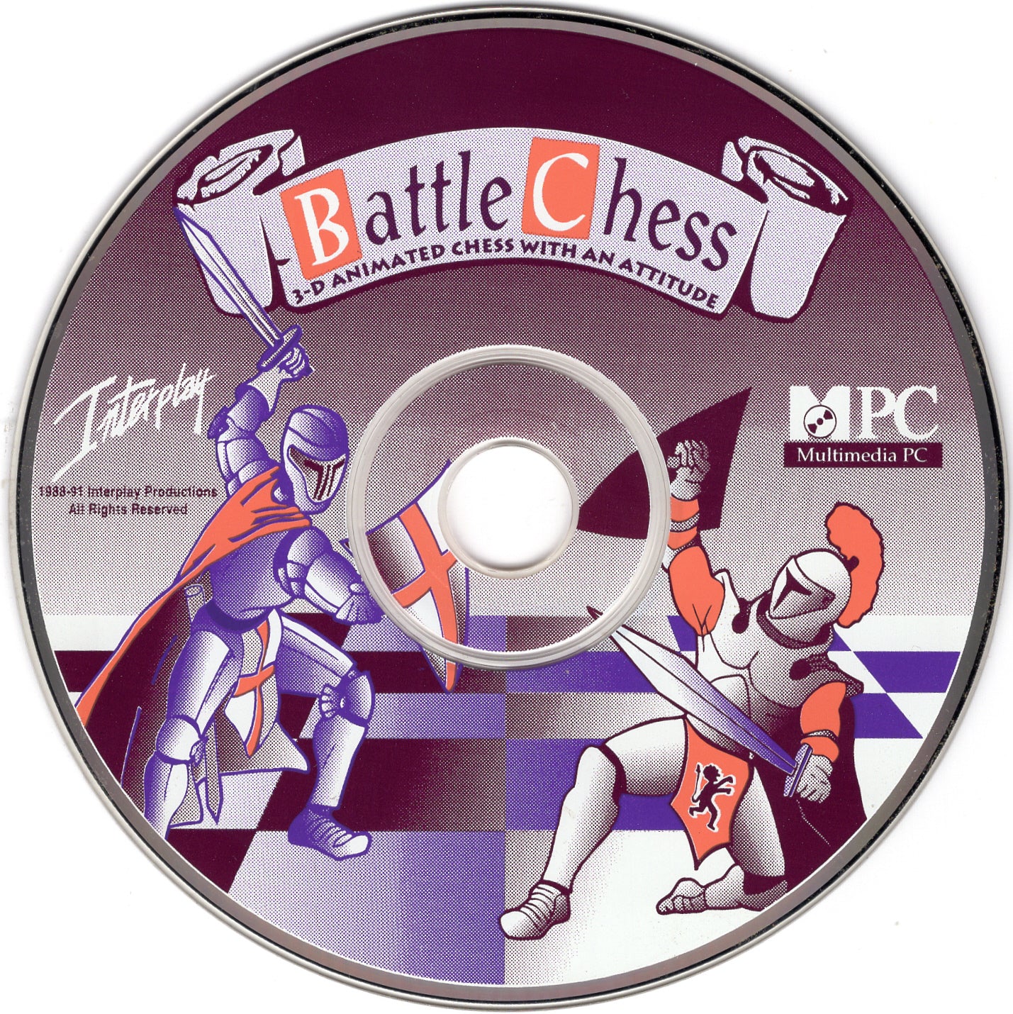Battle Chess Enhanced CD ROM 1993 Microsoft Windows PC CD-PC Gamez USA