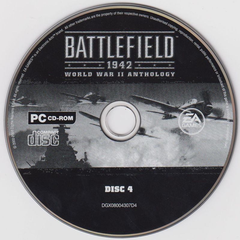 Battlefield 1942 World War II Anthology Disc 1-4 Microsoft Windows PC CD-PC Gamez USA