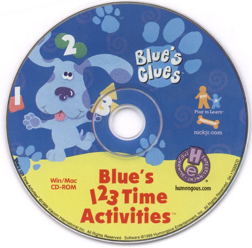 Blue's Clues Blue's 123 Time Activities Microsoft Windows PC CD-PC Gamez USA