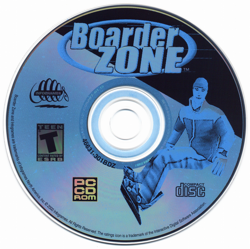 Boarder Zone 1999 Microsoft Windows PC CD Infogrames-PC Gamez USA