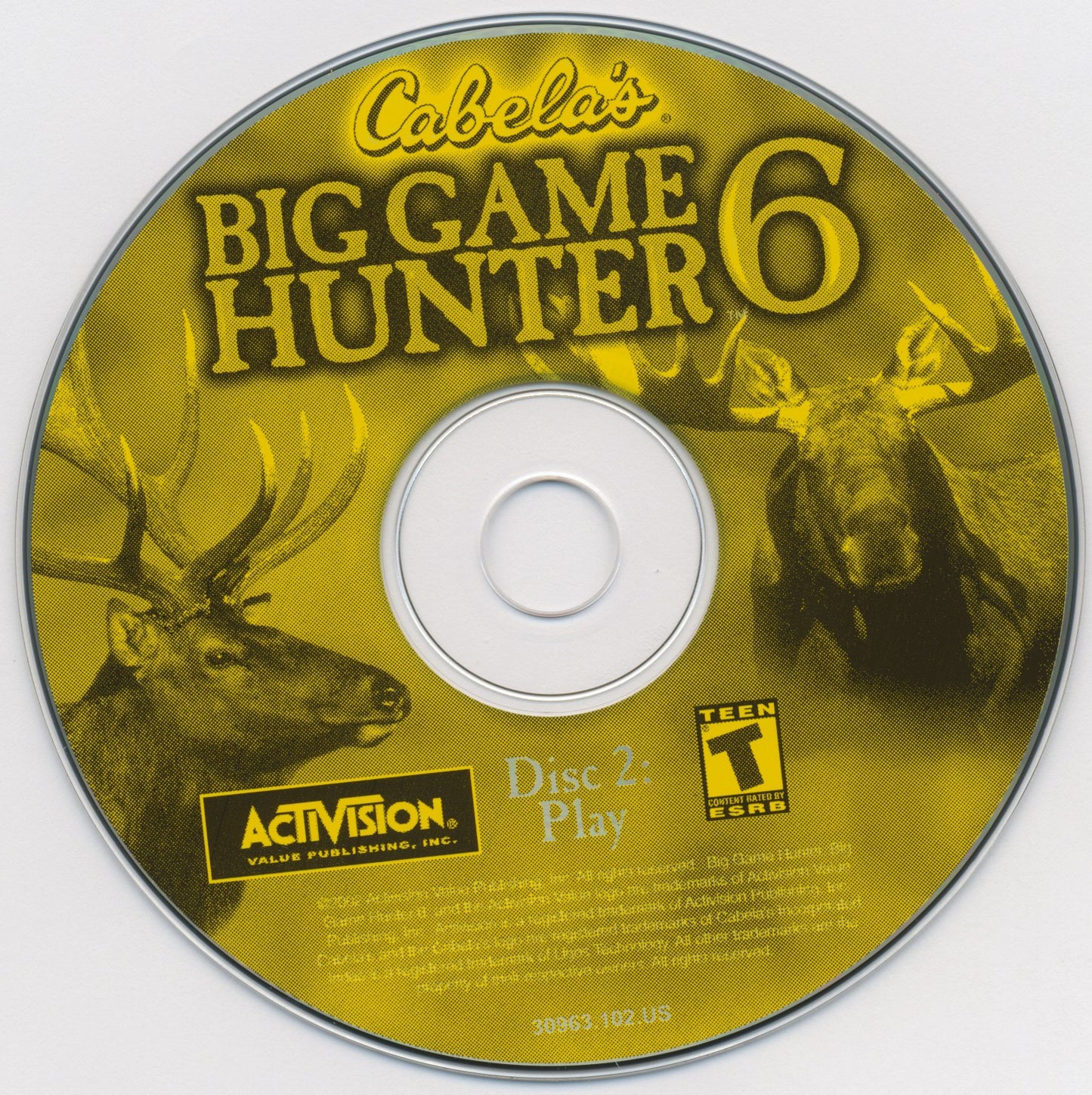 Cabela's Big Game Hunter 6 Disc 1-2 Microsoft Windows PC CD-PC Gamez USA
