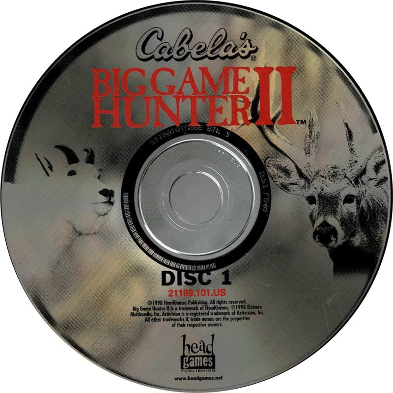 Cabela's Big Game Hunter II Disc 1-2 Microsoft Windows PC CD-PC Gamez USA