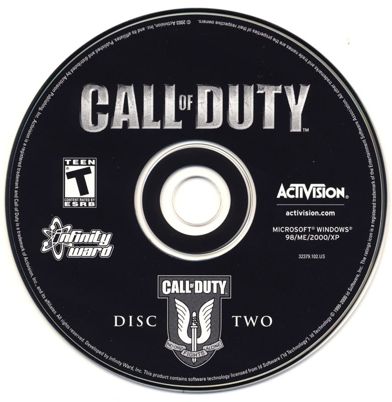 Call of Duty Disc 1-2 Microsoft Windows PC CD-PC Gamez USA