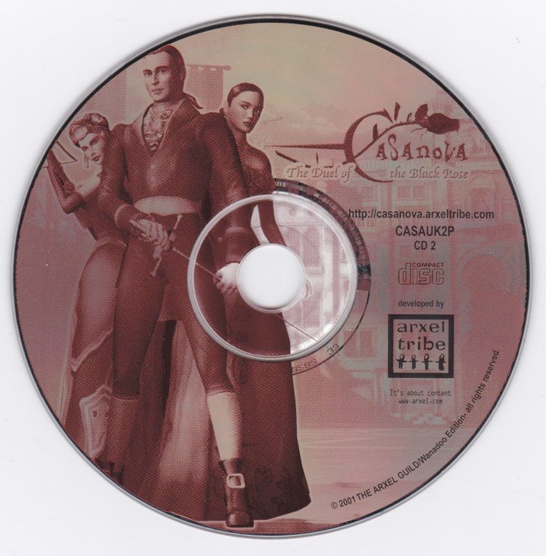 Casanova The Duel of the Black Rose Disc 1-2 Microsoft Windows PC CD-PC Gamez USA