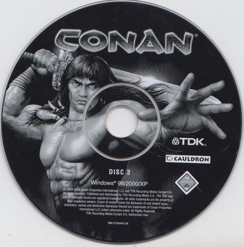 Conan Disc Disc 1-3 Microsoft Windows PC CD-PC Gamez USA