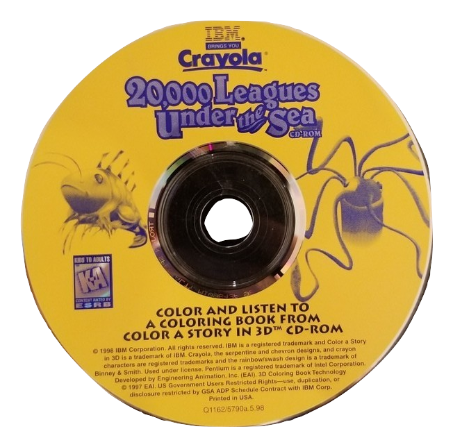 Crayola 20,000 Leagues Under The Sea Microsoft Windows PC CD-PC Gamez USA
