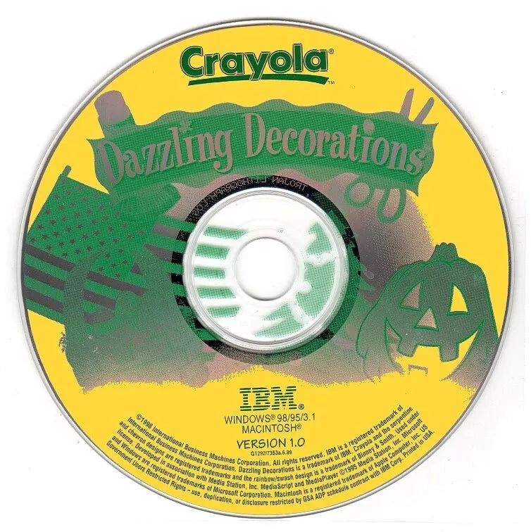 Crayola Dazzling Decorations Microsoft Windows PC CD-PC Gamez USA