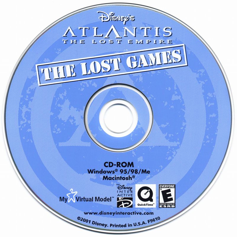 Disney's Atlantis: The Lost Empire - The Lost Games Microsoft Windows PC CD-PC Gamez USA