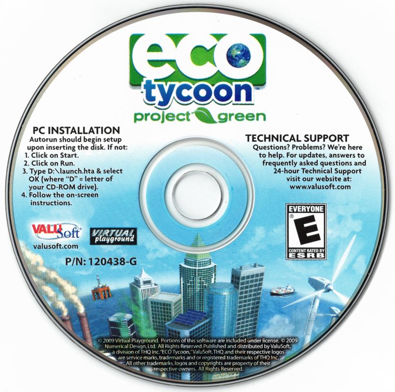 Eco Tycoon Project Green Microsoft Windows PC CD by PC Gamez USA