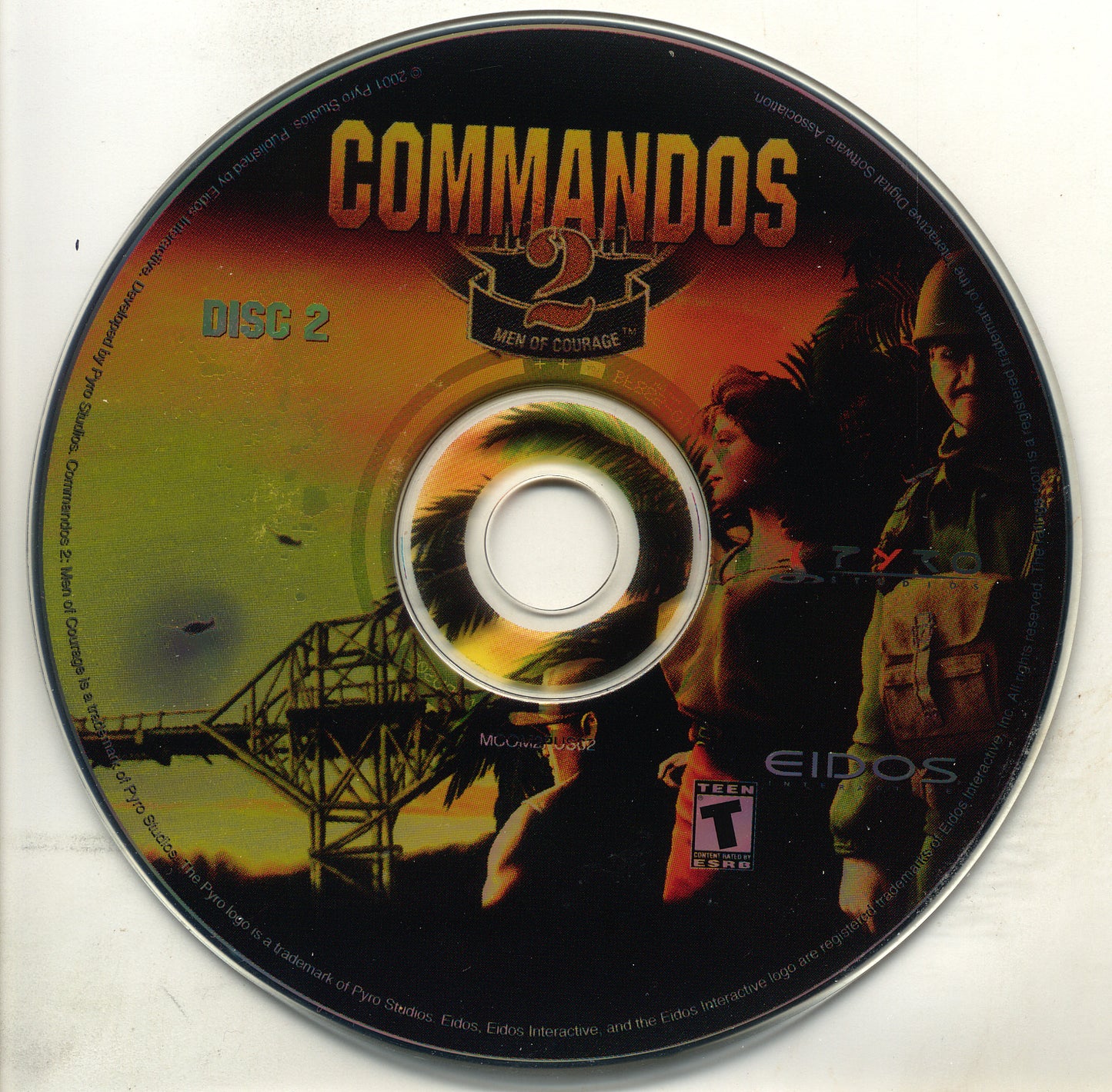 Eidos Commandos 2 Men of Courage Disc 1 - 2 Microsoft Windows PC CD-PC Gamez USA