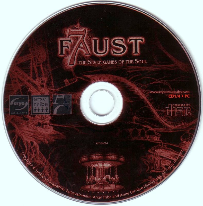 Faust Seven Games of the Soul Disc 1-4 Microsoft Windows PC CD-PC Gamez USA