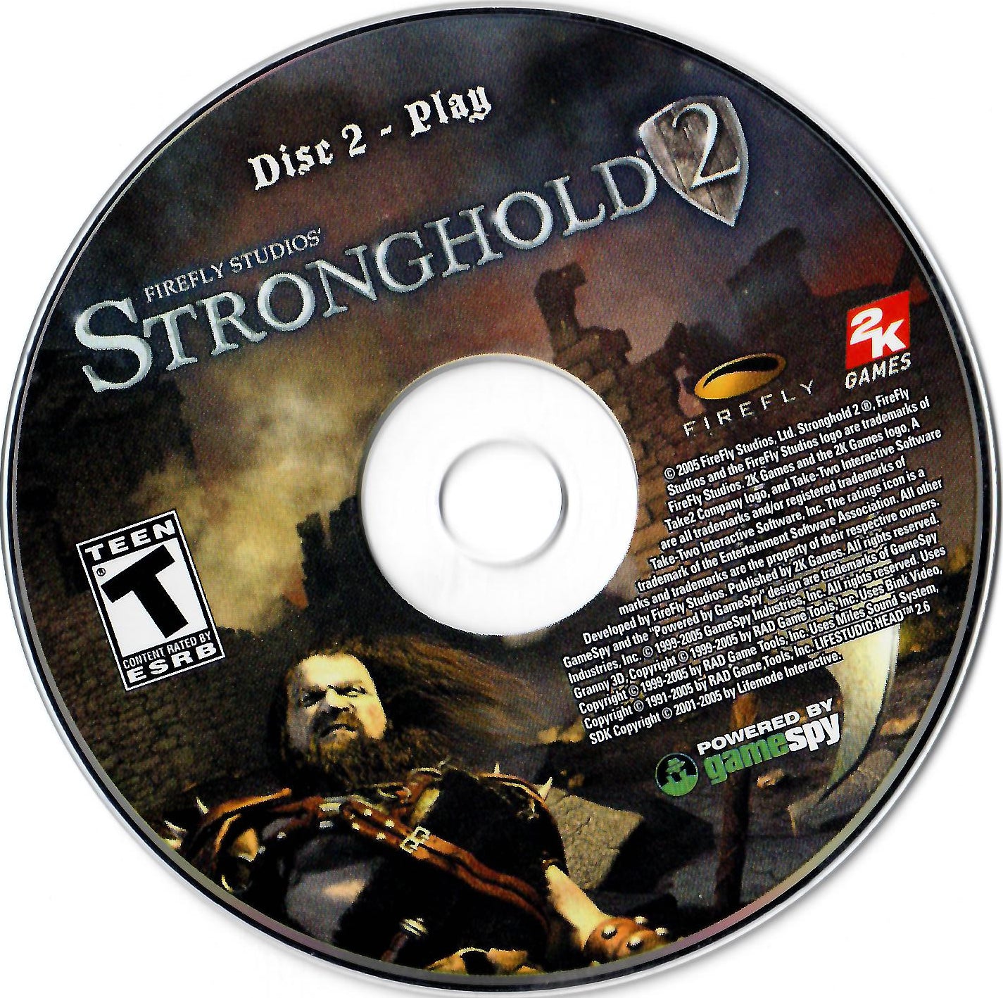 Firefly Studios Stronghold 2 Disc 1-2 Microsoft Windows PC CD-PC Gamez USA