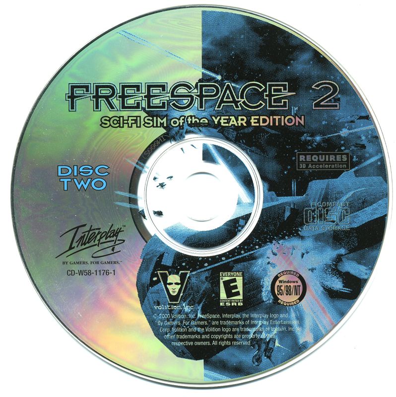 Freespace 2 (Sci-Fi Sim of the Year Edition) Disc 1-3 Microsoft Windows PC CD-PC Gamez USA