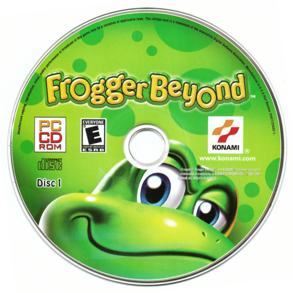 Frogger Beyond Disc 1-2 Microsoft Windows PC CD-PC Gamez USA