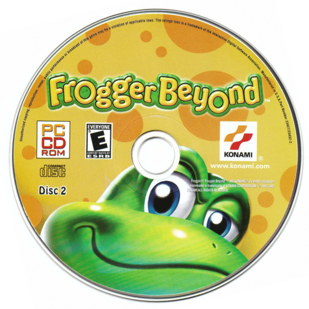 Frogger Beyond Disc 1-2 Microsoft Windows PC CD-PC Gamez USA