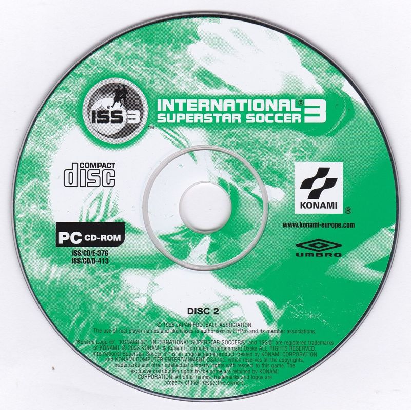 International Superstar Soccer 3 Disc 1-2 Microsoft Windows PC CD-PC Gamez USA