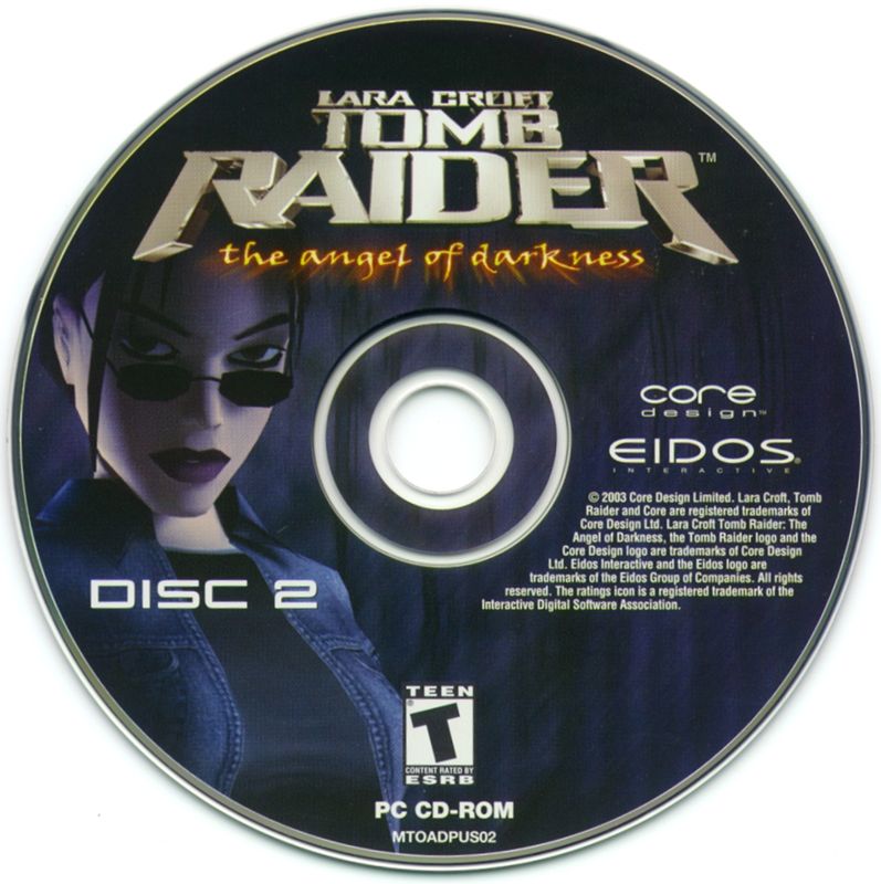 Tomb Raider Angel Of Darkness Disc 1-2 Microsoft Windows PC CD-PC Gamez USA
