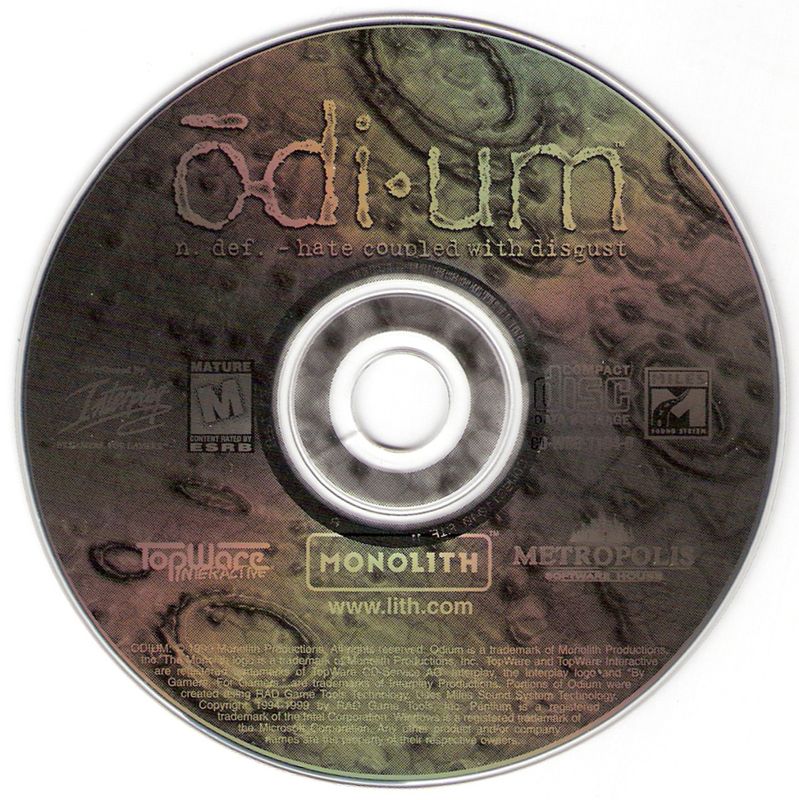 Odium ōdi∙um Microsoft Windows PC CD-PC Gamez USA