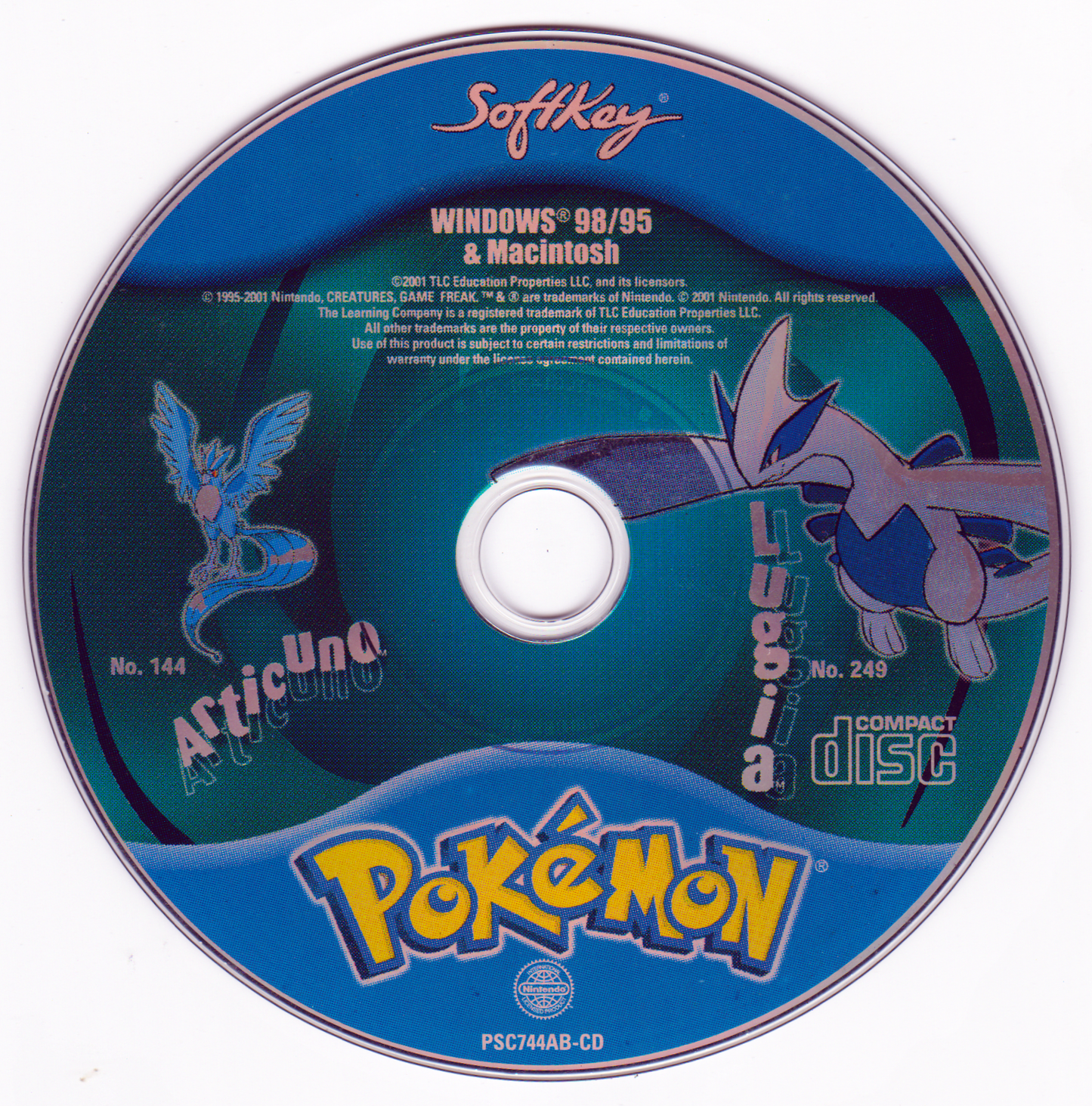 PokéROM - Articuno and Lugia Microsoft Windows PC CD-PC Gamez USA