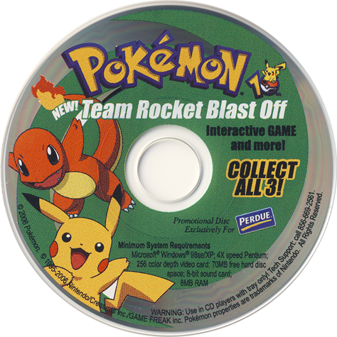 Pokémon Team Rocket Blast Off Microsoft Windows PC CD-PC Gamez USA