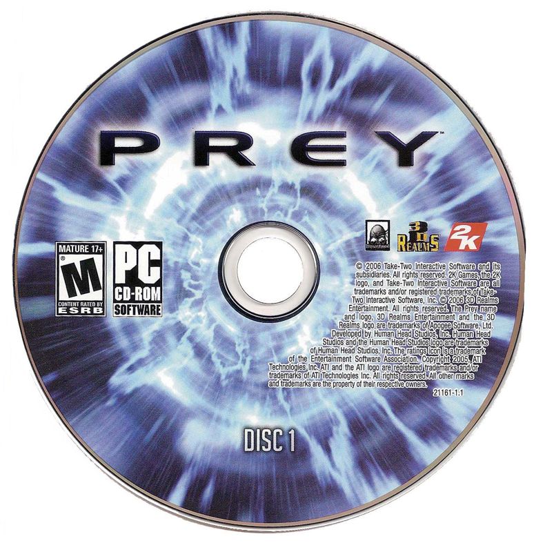 Prey (2006) Disc 1-2 Microsoft Windows PC CD-PC Gamez USA