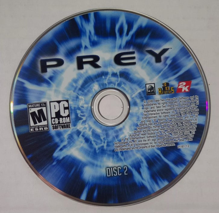 Prey (2006) Disc 1-2 Microsoft Windows PC CD-PC Gamez USA