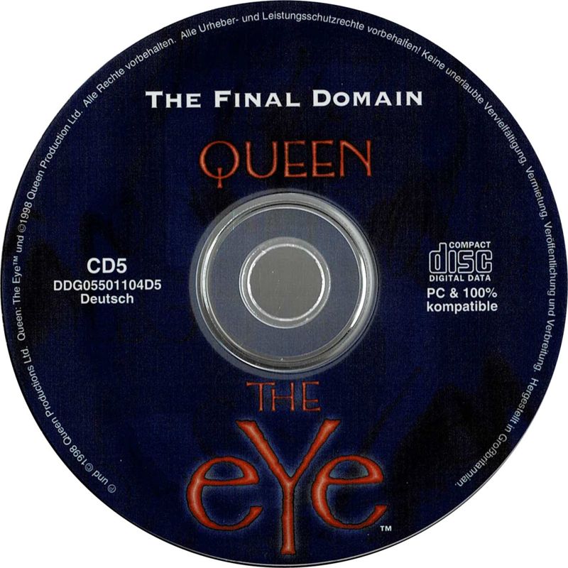 Queen The eYe Disc 1-5 Microsoft Windows PC CD-PC Gamez USA