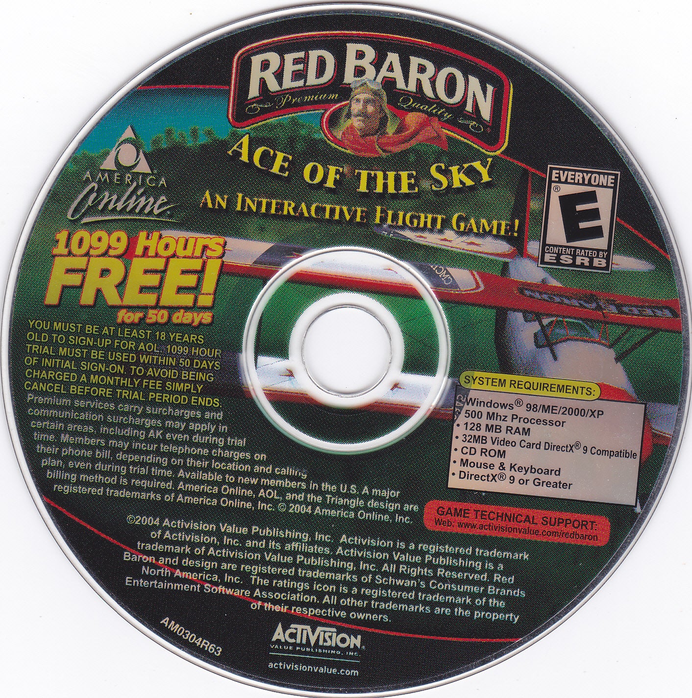Red Baron Ace Of The Sky An Interactive Flight Game Microsoft Windows PC CD-PC Gamez USA