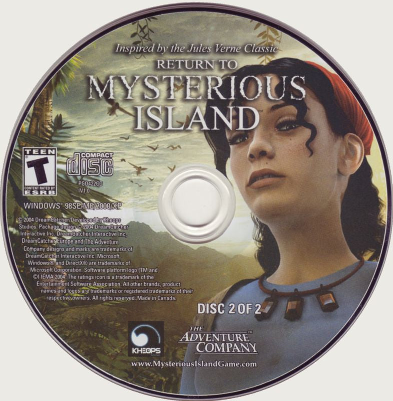 Return to Mysterious Island – PC Game – CD-ROM Disc 1 & 2 – Windows – Adventure-PC Gamez USA