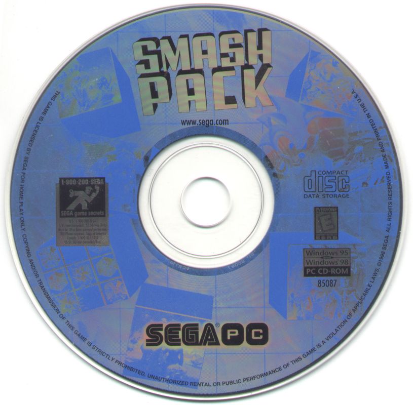 Sega PC Smash Pack Microsoft Windows PC CD-PC Gamez USA