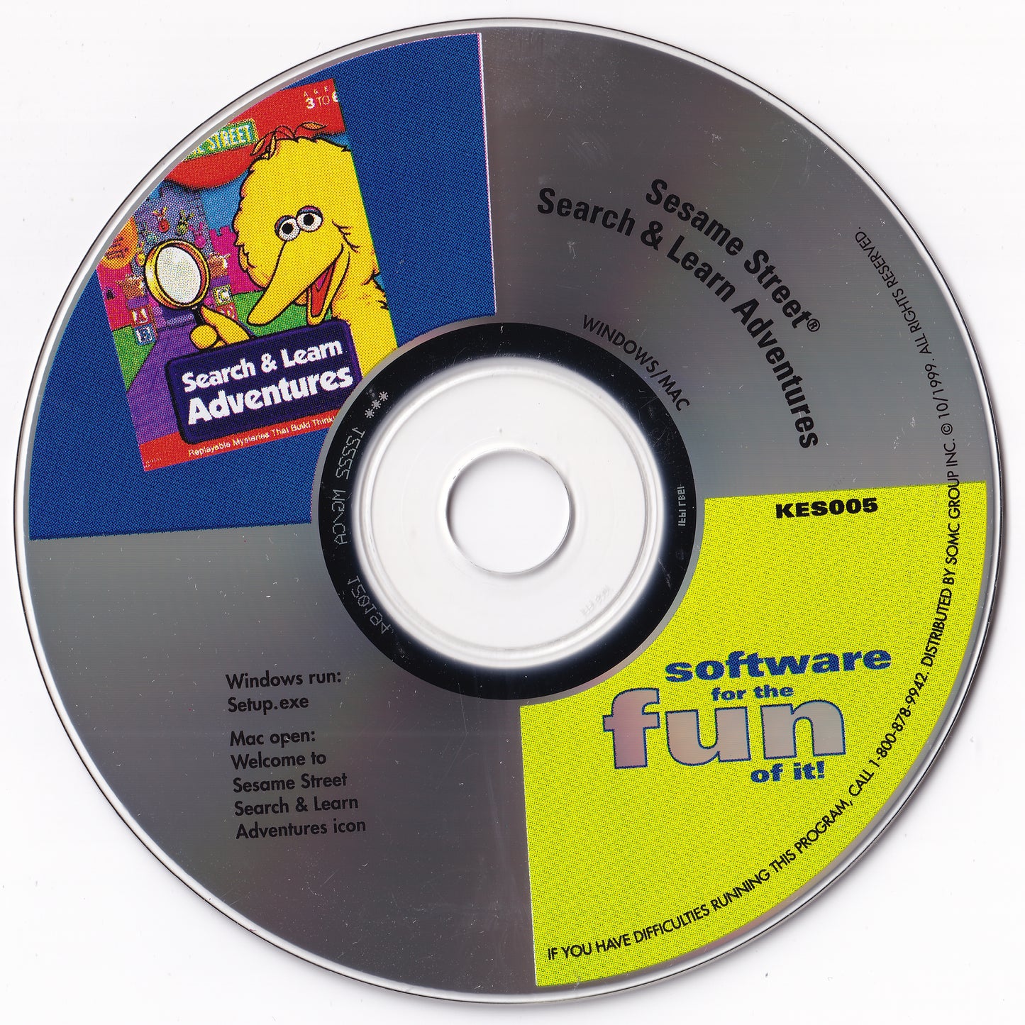 Sesame Street Search & Learn Adventures Microsoft Windows PC CD-PC Gamez USA