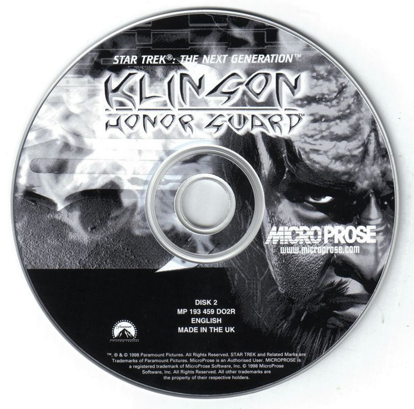 Star Trek The Next Generation Klingon Honor Guard Disc 1-2 Microsoft Windows PC CD-PC Gamez USA