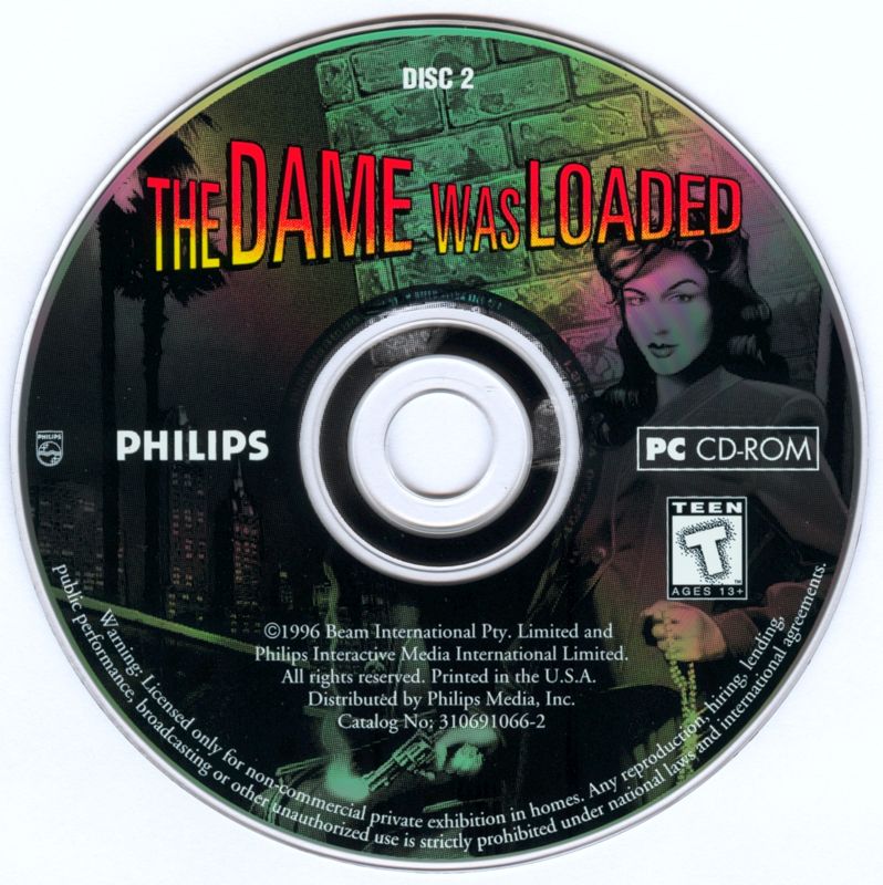 The Dame Was Loaded Disc 1-2 Microsoft Windows PC CD-PC Gamez USA