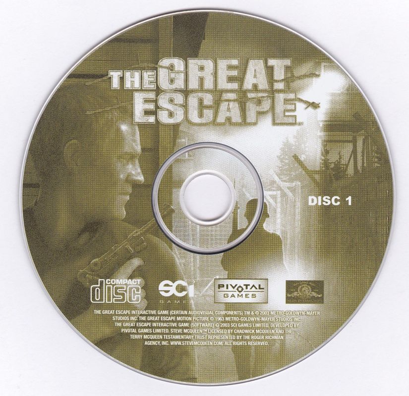 The Great Escape Disc 1-2 Microsoft Windows PC CD-PC Gamez USA