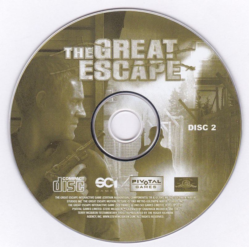 The Great Escape Disc 1-2 Microsoft Windows PC CD-PC Gamez USA