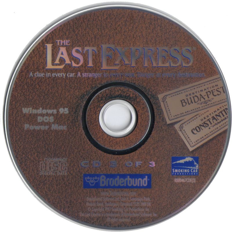The Last Express Disc 1-3 Microsoft Windows PC CD-PC Gamez USA