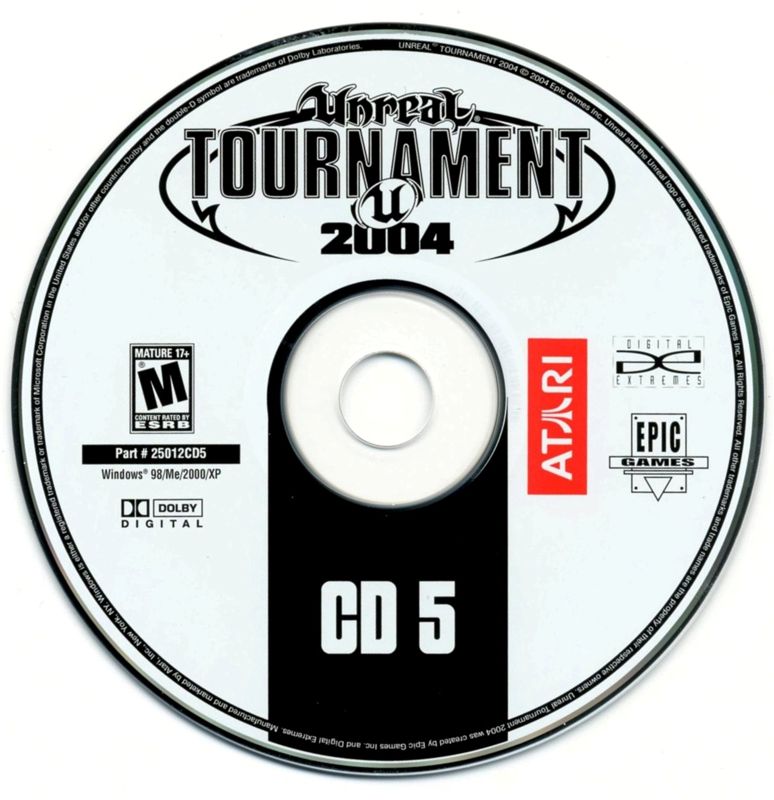 Unreal Tournament 2004 Disc 1-6 Microsoft Windows PC CD-PC Gamez USA