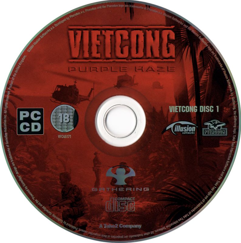 Vietcong Purple Haze Disc 1-2 Microsoft Windows PC CD-PC Gamez USA