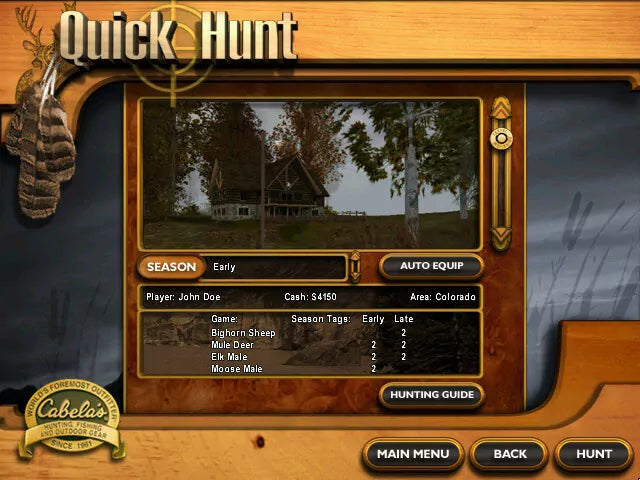 Cabela's Big Game Hunter 6 Disc 1-2 Microsoft Windows PC CD-PC Gamez USA