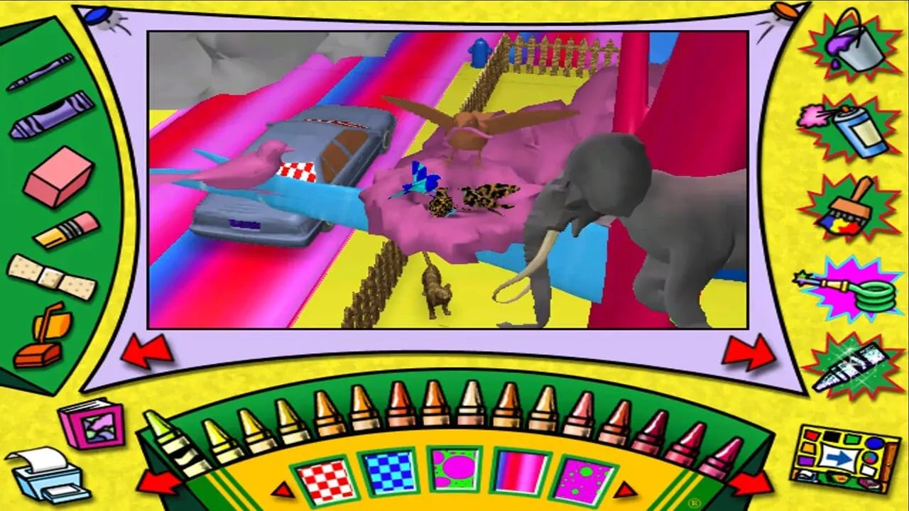 Crayola Magic 3D Coloring Book Favorite Places Microsoft Windows PC CD-PC Gamez USA