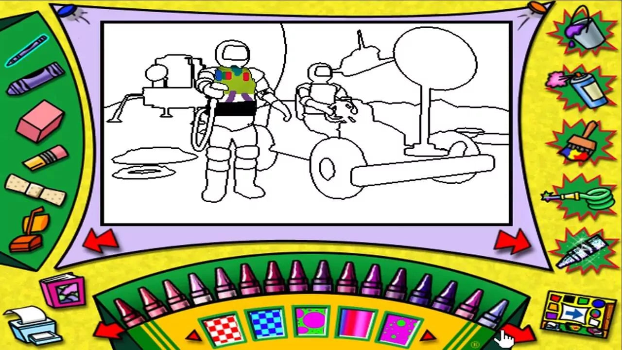 Crayola Magic 3D Coloring Book Favorite Places Microsoft Windows PC CD-PC Gamez USA